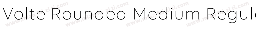 Volte Rounded Medium Regular字体转换